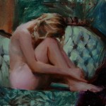 _ Resting _ 6x6_ by Michelle Dunaway oil